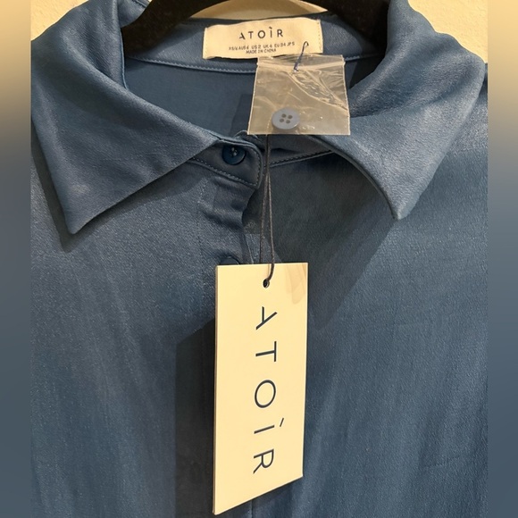 ATOIR The Eira Shirt Dress NWT XS in Stargazer Blue - Picture 6 of 8